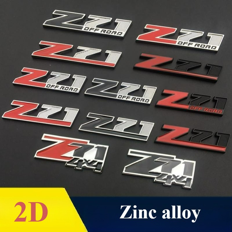 Car Accessories Sticker - Adesivos Metálicos 2D de Alta Qualidade