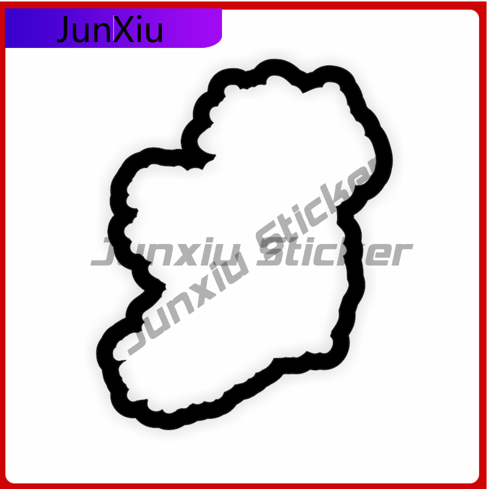 Car Accessories Ireland - Adesivo de contorno da Irlanda, acessórios
