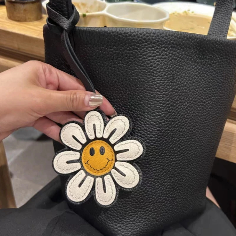 Car Accessories Gift Ideas - 1pc girassol cara alegre flor chaveiro,
