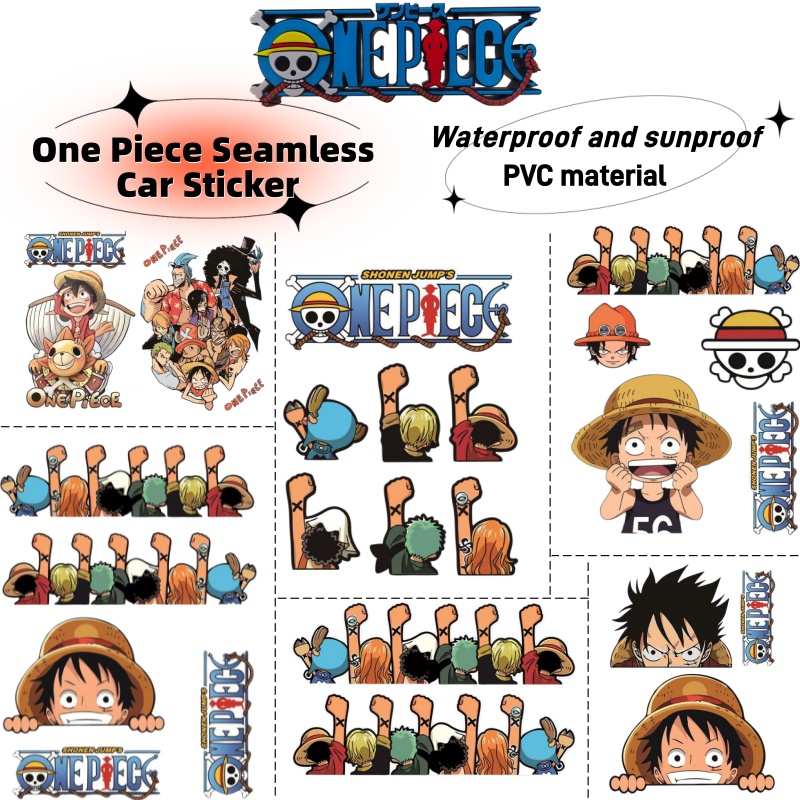 Car Accessories Sticker - Adesivo para carro elétrico One Piece,