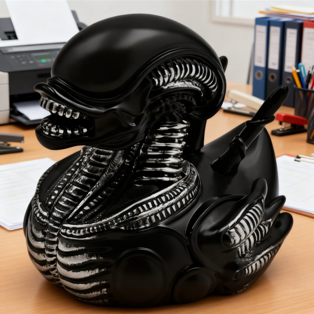 Car Accessories Gift Ideas - Estátua de resina de pato alienígena,