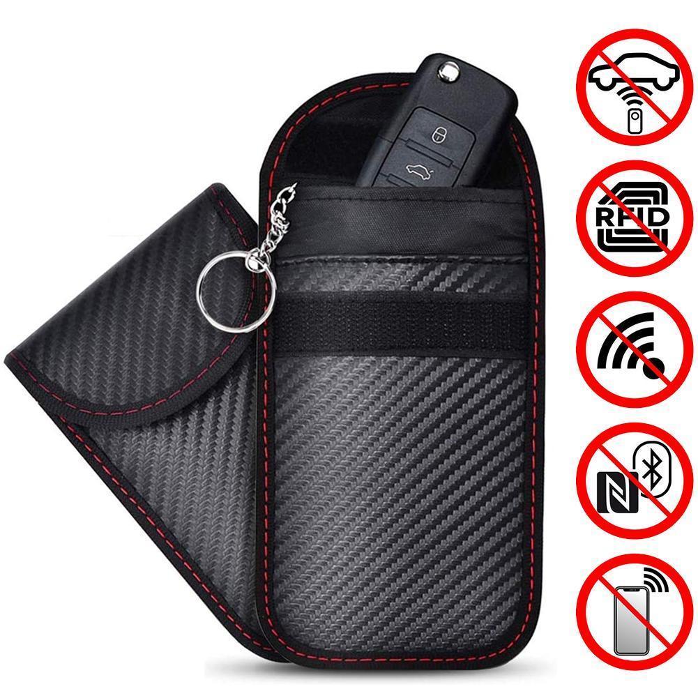 Cartão chaves do carro caso fo - Car Key Signal Blocker avaliação e preço