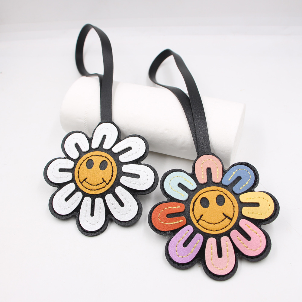 1pc girassol cara alegre flor  - Car Accessories Gift Ideas avaliação e preço