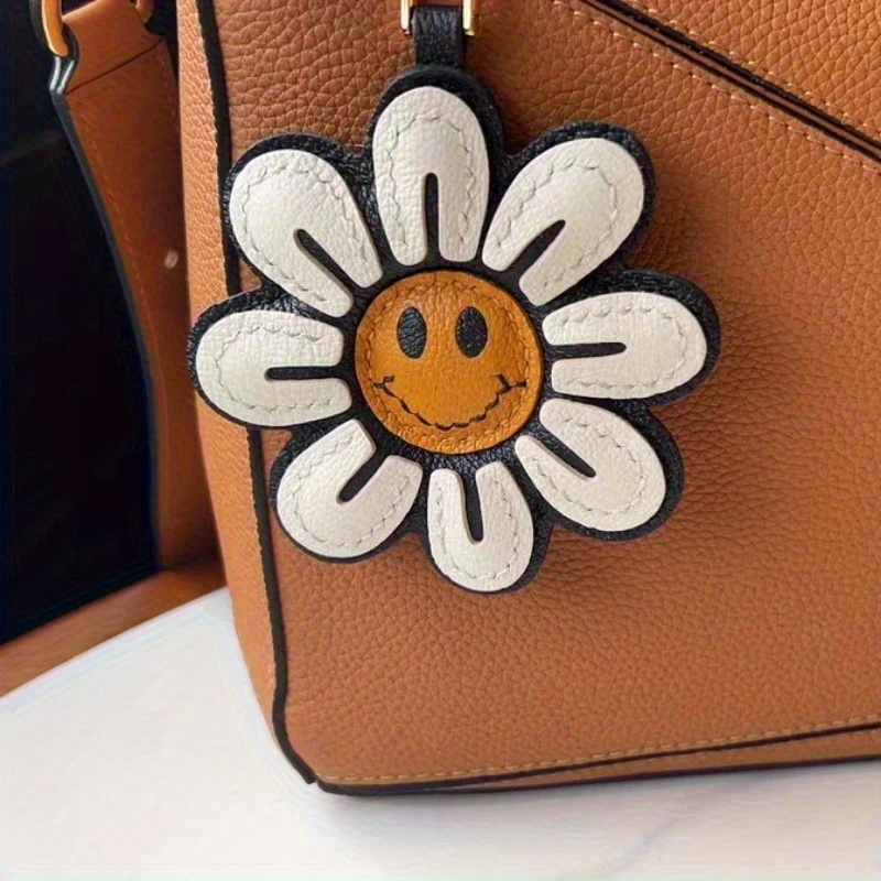 1pc girassol cara alegre flor  - Car Accessories Gift Ideas avaliação e preço