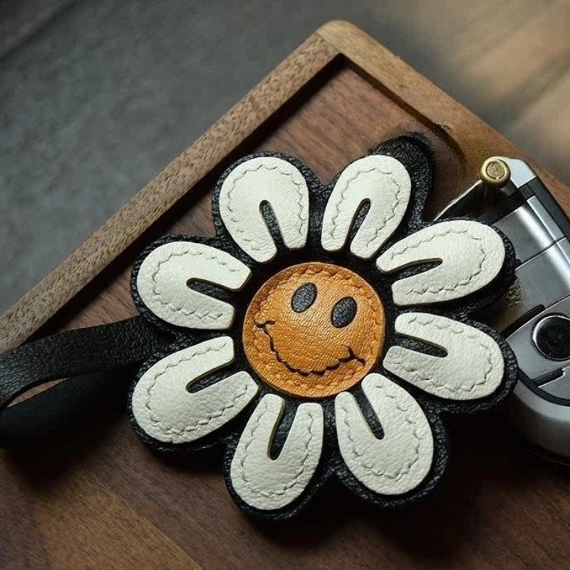1pc girassol cara alegre flor  - Car Accessories Gift Ideas avaliação e preço