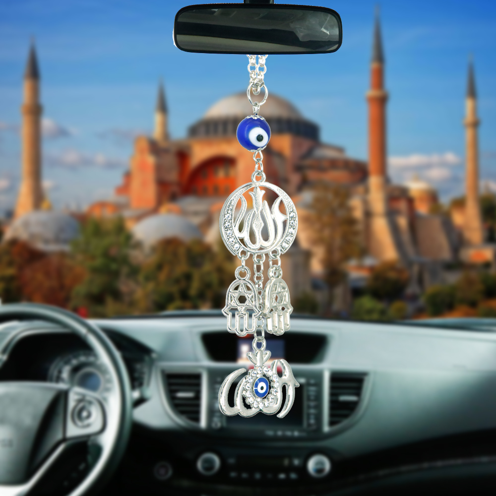 Automóveis interior islam muçu - Car Accessories Evil Eye avaliação e preço