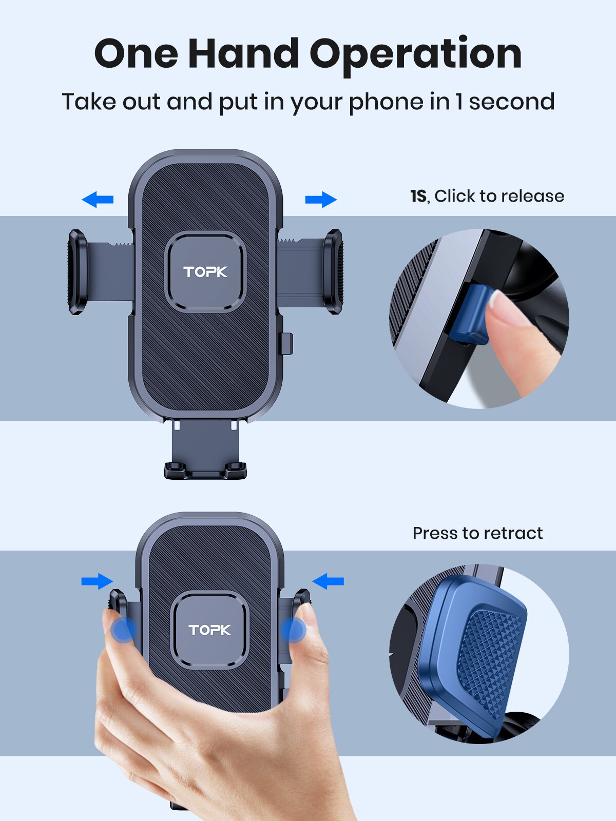 Topk suporte de telefone para  - Car Accessories Xiaomi avaliação e preço