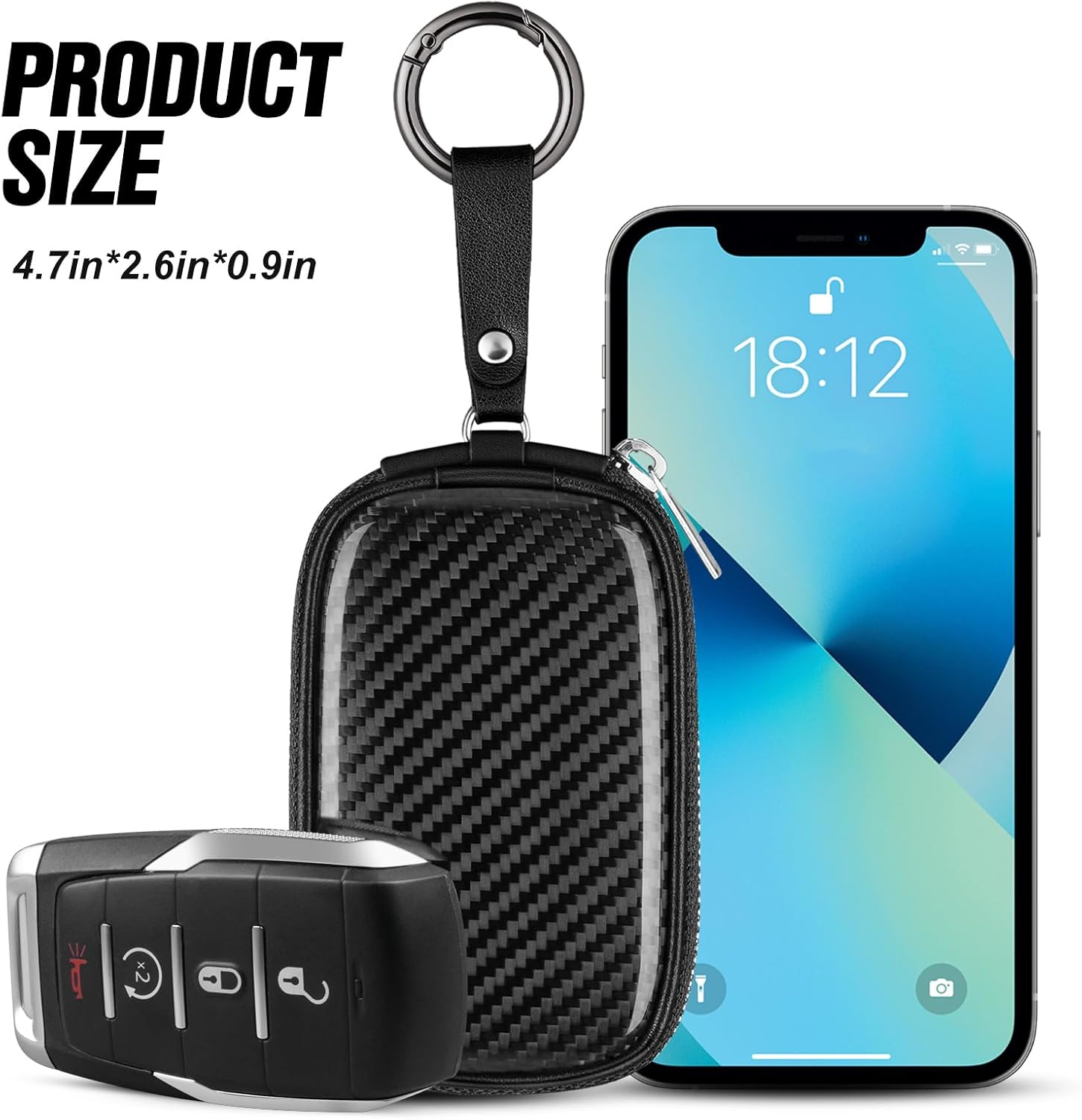 Bolsa universal de fibra de ca - Car Key Signal Blocker avaliação e preço