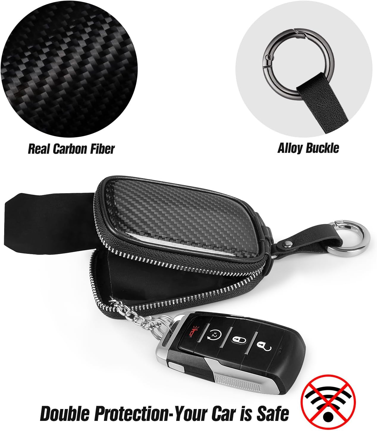 Bolsa universal de fibra de ca - Car Key Signal Blocker avaliação e preço
