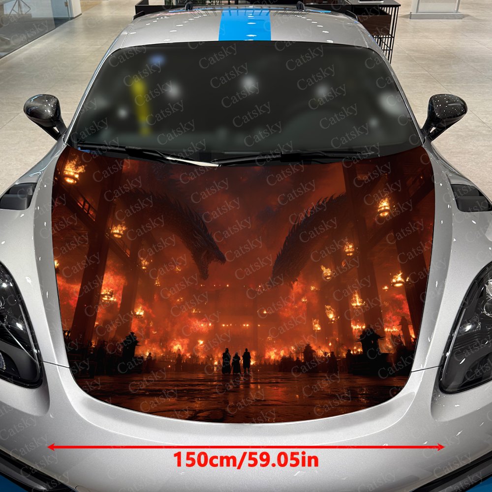Adesivos de capô de carro Flam - Car Accessories Gift Ideas avaliação e preço