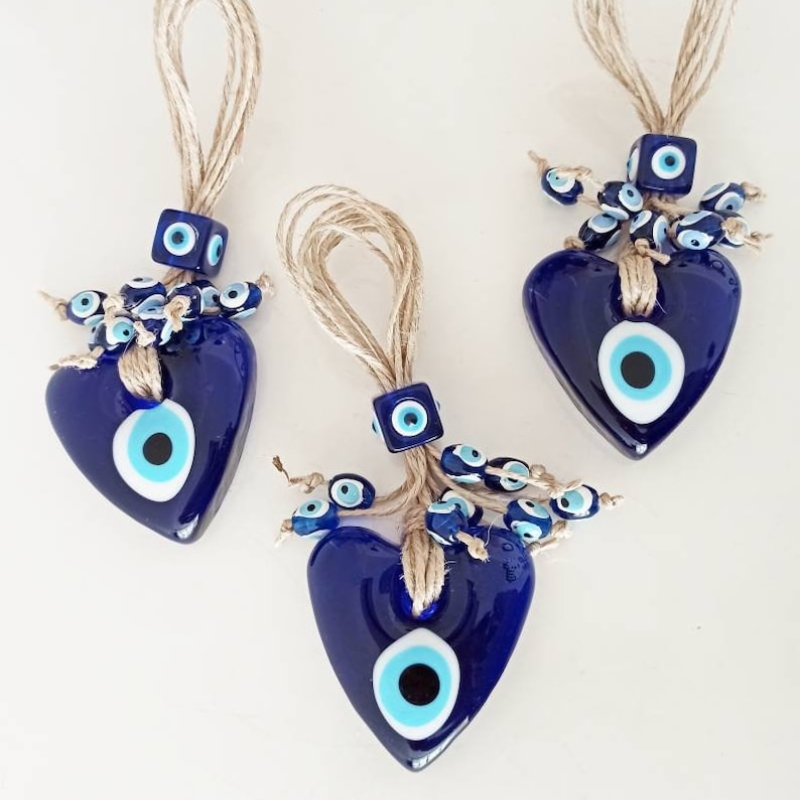 Azul turco mau olhado sorte pi - Car Accessories Evil Eye avaliação e preço